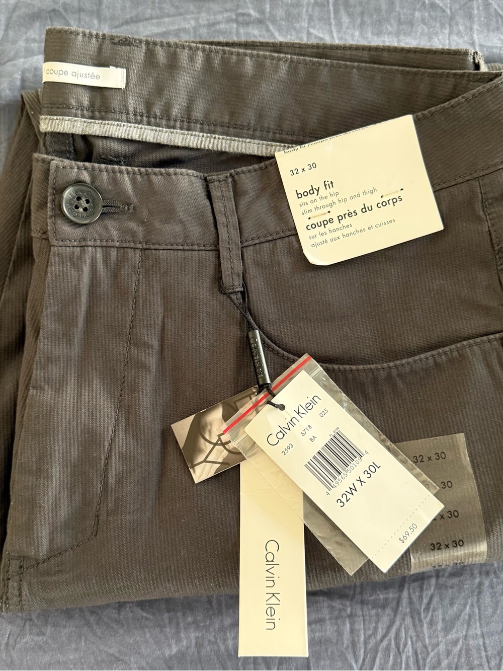 Calvin Klein Men’s Body Fit Chinos — Dark Brown